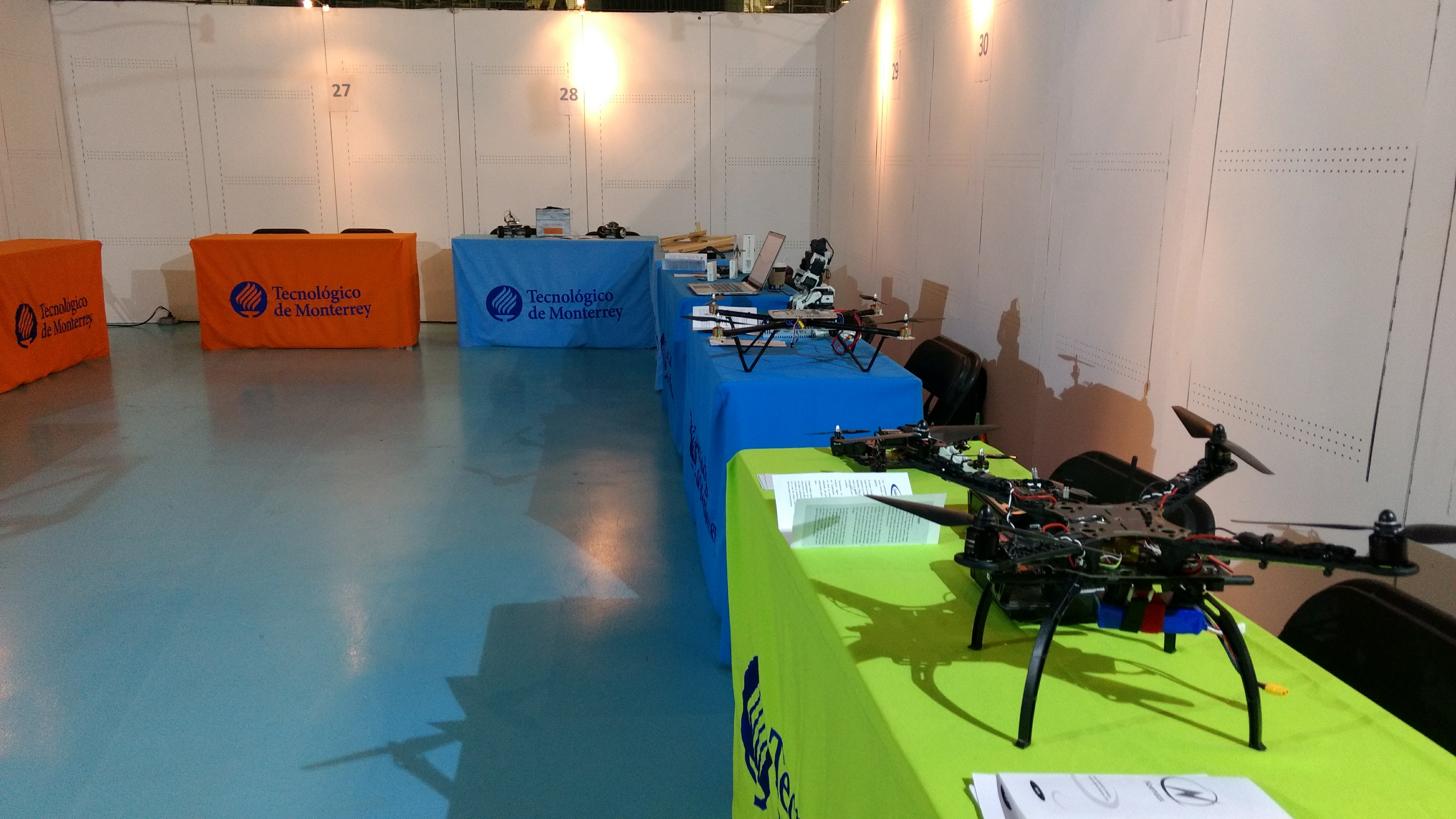 Drones on tables